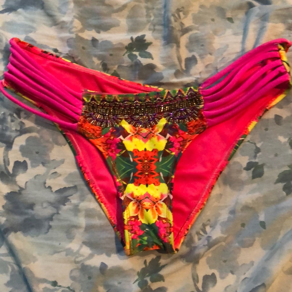 Beautiful Columbian beaded bikini bottom.